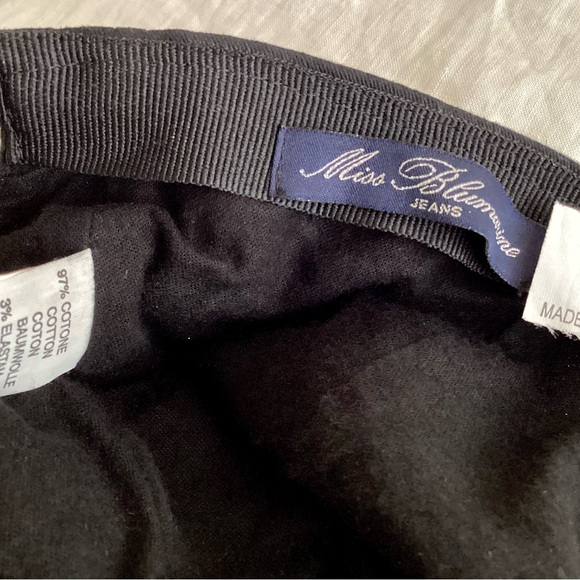 Miss Blumarine Black Crystals Embellishments Baseball Hat - Picture 4 of 4